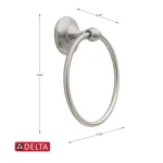 Delta Greenwich II 3-Piece Bath Hardware Accessory Set in SpotShield Brushed Nickel thumbnail 11