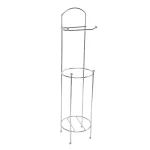 Bath Bliss Chrome Toilet Paper Holder and Stand, Freestanding Storage with 3 Extra Roll Capacity thumbnail 1