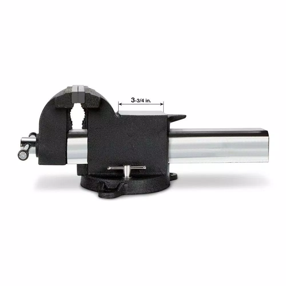 TEKTON 8 in. Swivel Bench Vise with 360° Swivel Base and Polished Anvil