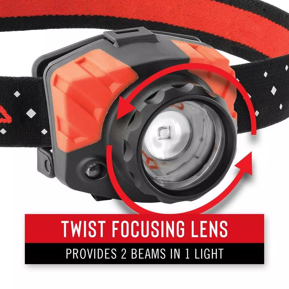Coast FL85R 700 Lumen Rechargeable Dual Color LED Headlamp with Twist Focus