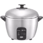 SPT 3-Cup Stainless Steel Rice Cooker and Steamer, 535W thumbnail 1