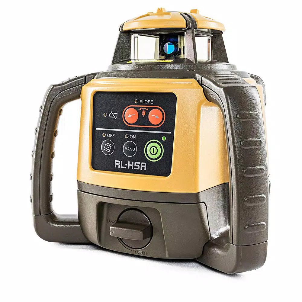Topcon RL-H5A Rechargeable Horizontal Self-Leveling Rotary Laser Level with LS-100D Receiver