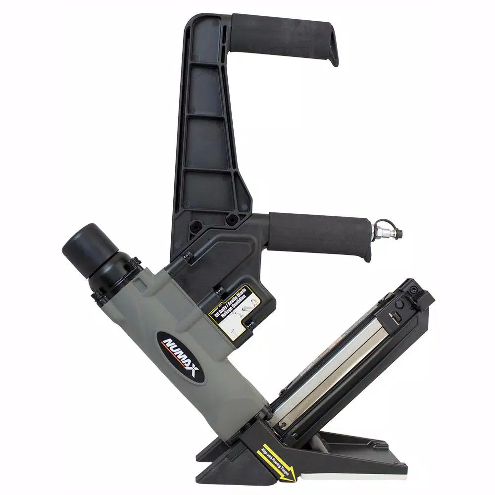 NuMax S50LSDH 2-in-1 Pneumatic 15.5/16 Gauge Dual Handle Flooring Nailer and Stapler