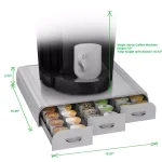 Mind Reader Anchor 36-Capacity Silver K-Cup Storage Drawer for Keurig Coffee Makers thumbnail 4