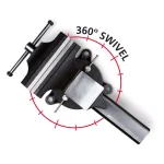 TEKTON 8 in. Swivel Bench Vise with 360° Swivel Base and Polished Anvil thumbnail 9