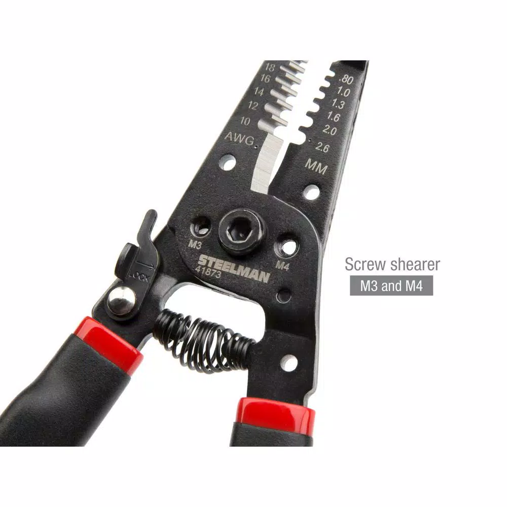 Steelman 41873 Universal Wire Stripper and Cutter, 20-10 AWG, 7 in.