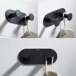 KRAUS Elie Double Robe and Towel Hook, Matte Black thumbnail 4