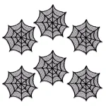 Heritage Lace Spider Web Black Doilies, 6 in. (Set of 6) thumbnail 1