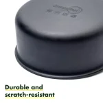 GreenPan Chatham 3 Qt. Hard-Anodized Aluminum Ceramic Nonstick Saucepan with Glass Lid, Gray thumbnail 4