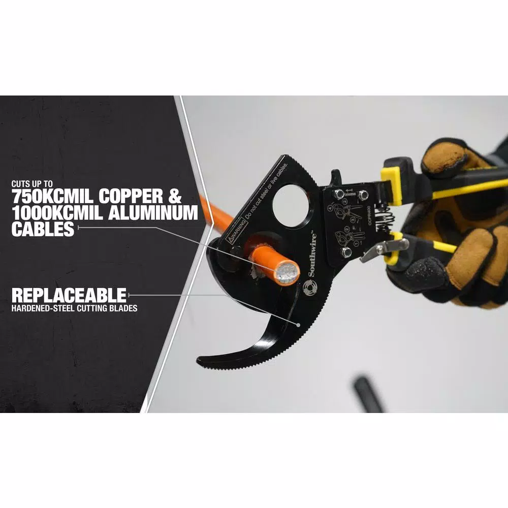Southwire CCPR400 Heavy-Duty Compact Ratcheting Cable Cutters