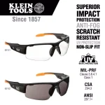 Klein Tools Professional Safety Glasses with Clear Anti-Fog and Scratch-Resistant Lenses thumbnail 2