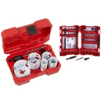 Milwaukee Hole Dozer Bi-Metal Hole Saw Set (9-Piece) & SHOCKWAVE Impact Duty Driver Bit Set (45-Piece) thumbnail 1