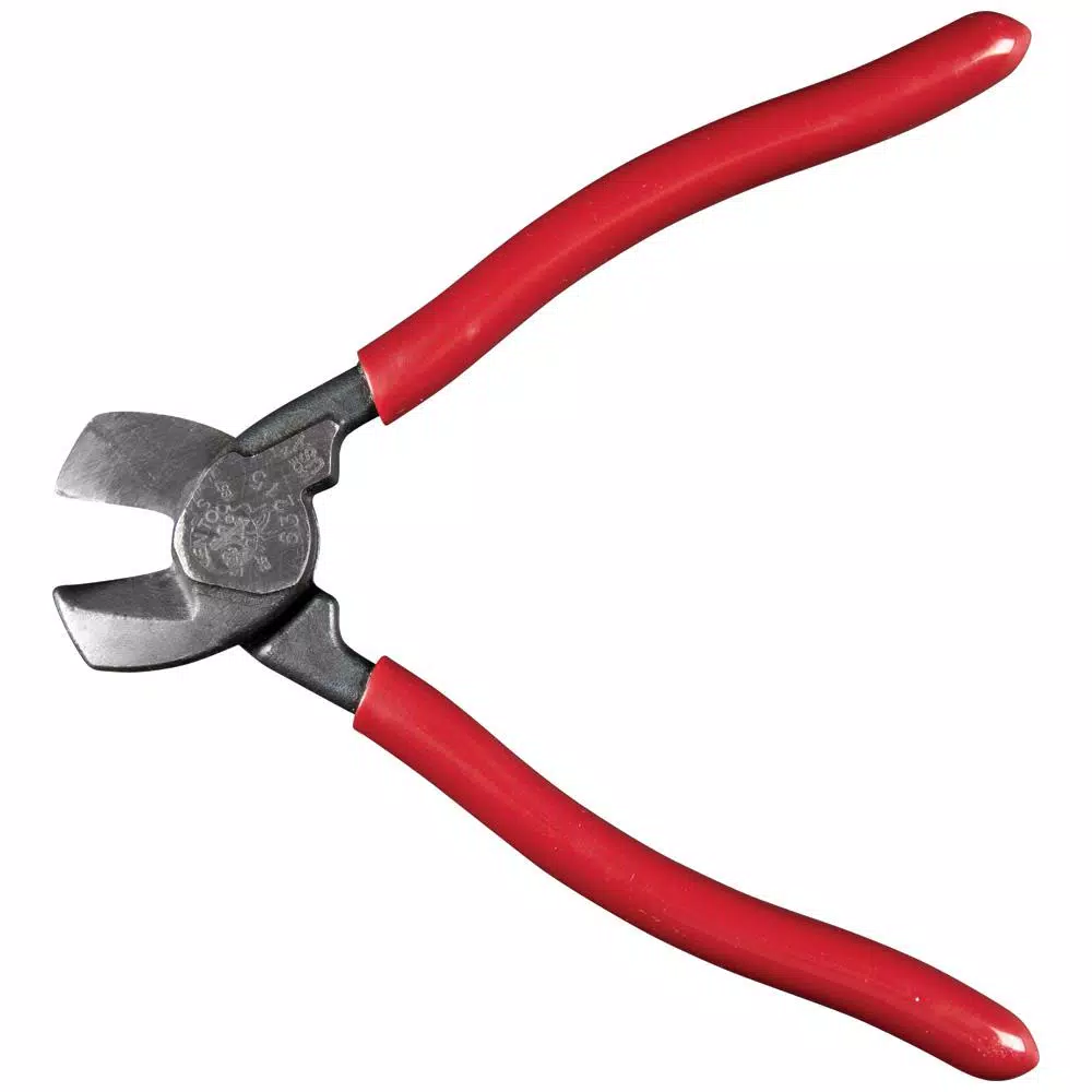 Klein Tools High-Leverage Compact Cable Cutter for 1/0 AWG Aluminum and Copper, MC Cable Jacket Cutter