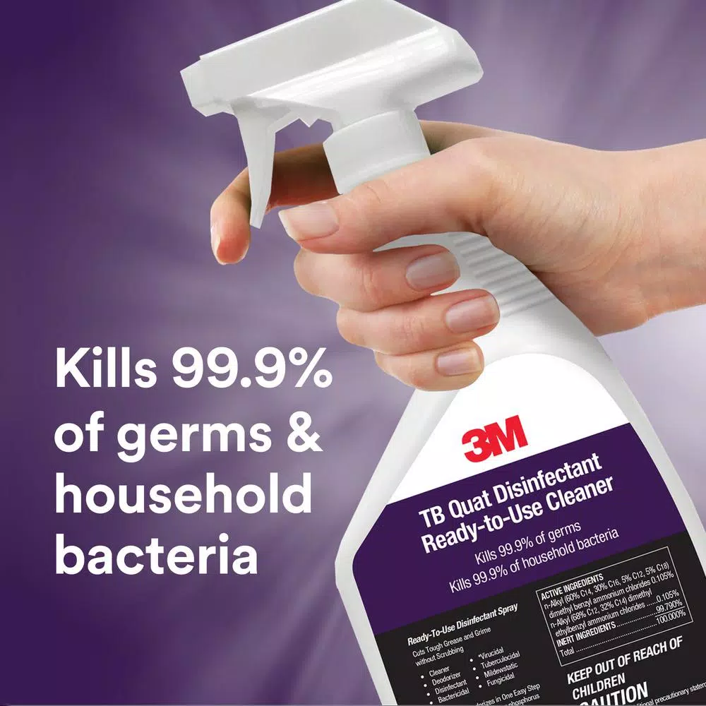 3M TB Quat Disinfectant Ready to Use Cleaner, 32 fl. oz. (Case of 6)