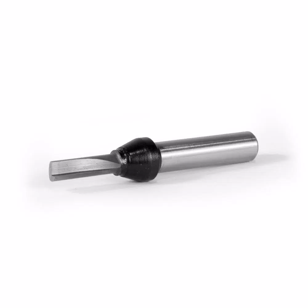 WEN 3/16 in. Straight 1-Flute Carbide Tipped Router Bit, 1/4 in. Shank
