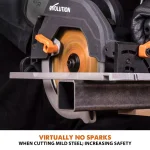 Evolution Power Tools 15 Amp 7-1/4 in. Corded Circular Track Saw Kit with 40 in. Track and Multi-Material Blade thumbnail 13