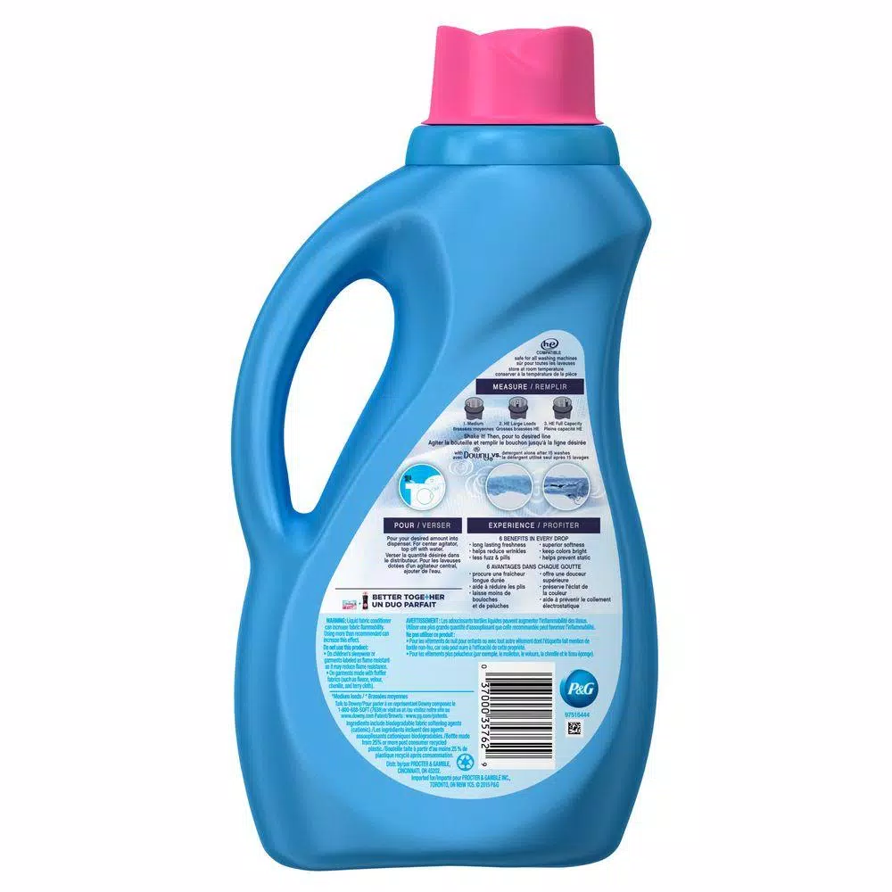 Downy Ultra April Fresh Liquid Fabric Softener, 51 oz (60 Loads)