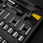 Stanley 123-Piece Socket Set with Ratchets, 3/8 in. and 1/4 in. Drive, Metric and SAE thumbnail 6