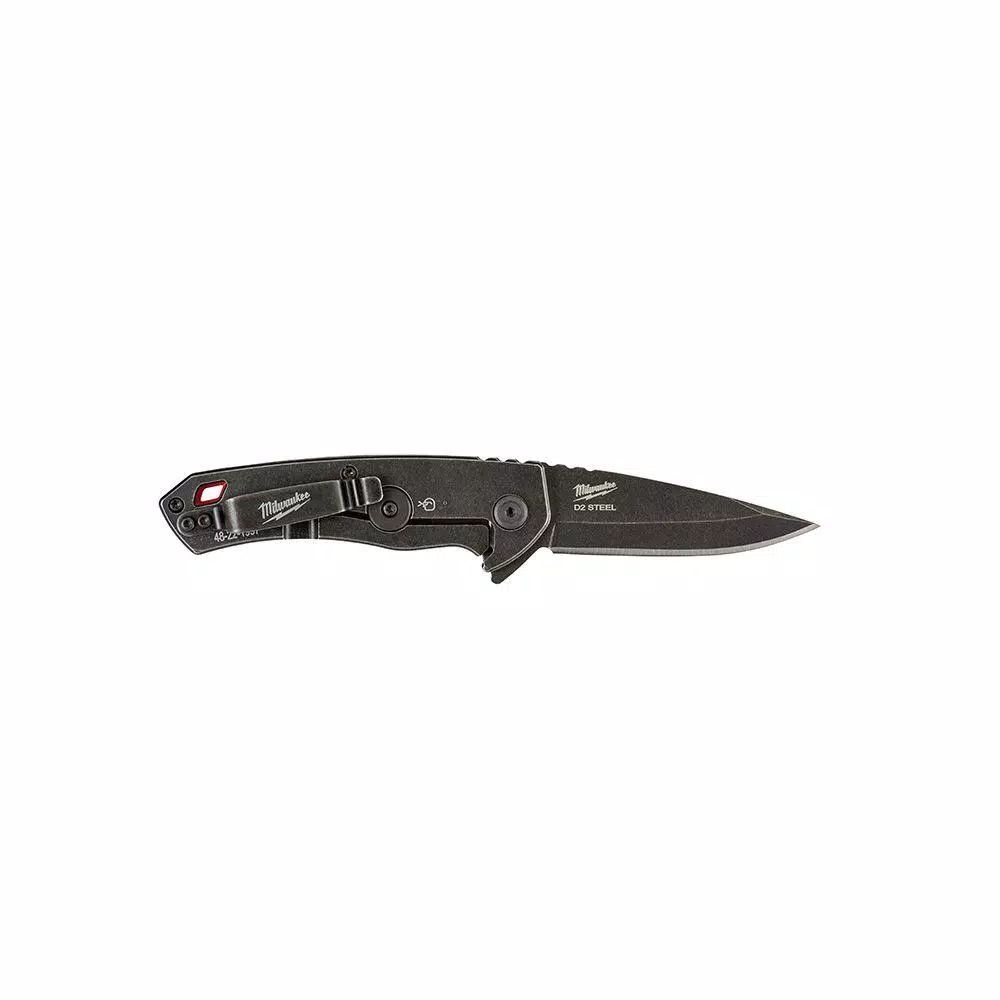 Milwaukee Hardline 2.5 in. D2 Steel Smooth Blade Folding Pocket Knife