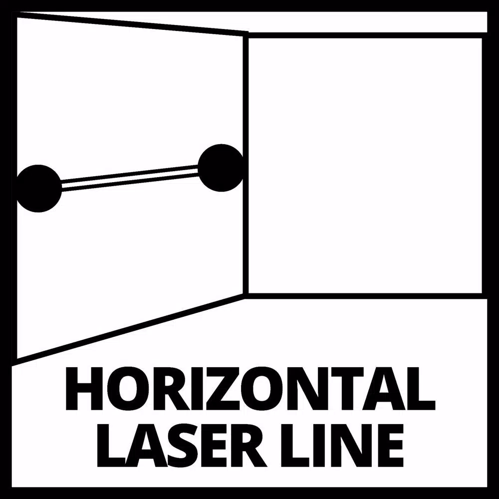 Einhell TC-LL 2 Self-Leveling Red-Beam Cross-Line Laser Level, 30-Ft Range