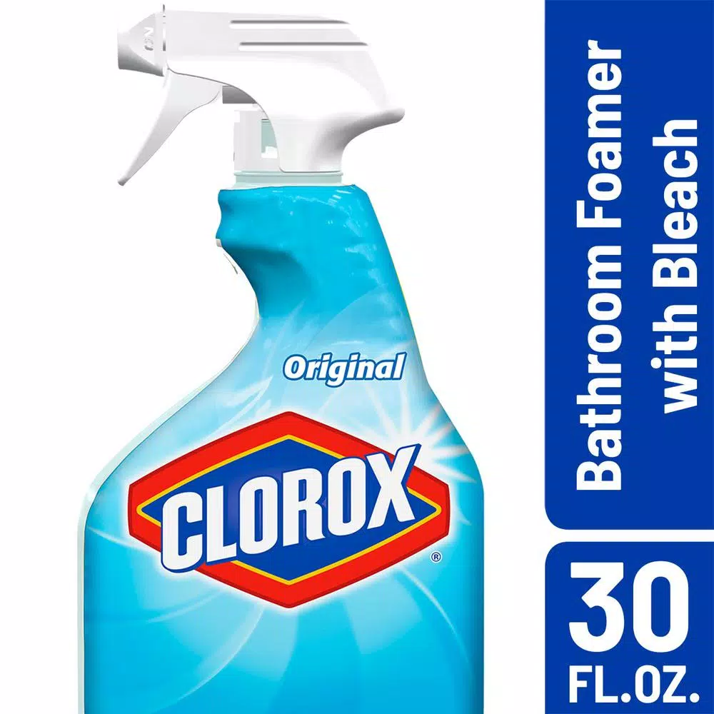 Clorox Bleach Foamer Bathroom Spray Cleaner, Original, 30 oz. (2-Pack)