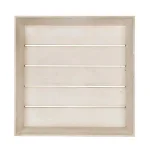 Kate and Laurel Woodmont White Decorative Wood Tray - Large Square Rustic Farmhouse Accent thumbnail 3