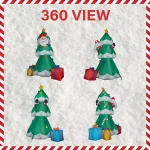 Fraser Hill Farm 20 ft. Christmas Tree Inflatable with Santa and Gifts, Pre-lit Outdoor Holiday Decoration thumbnail 2