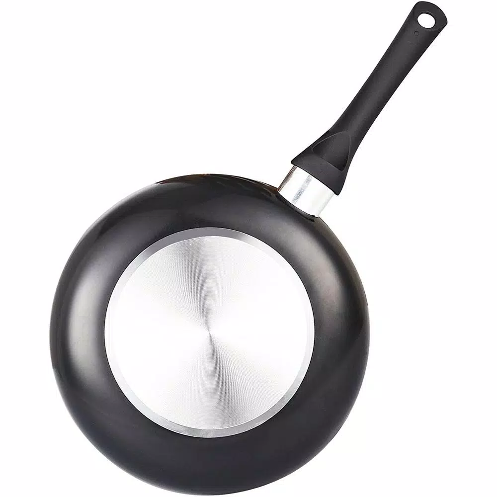Cook N Home 15-Piece Nonstick Aluminum Cookware Set with Soft Handles, Black