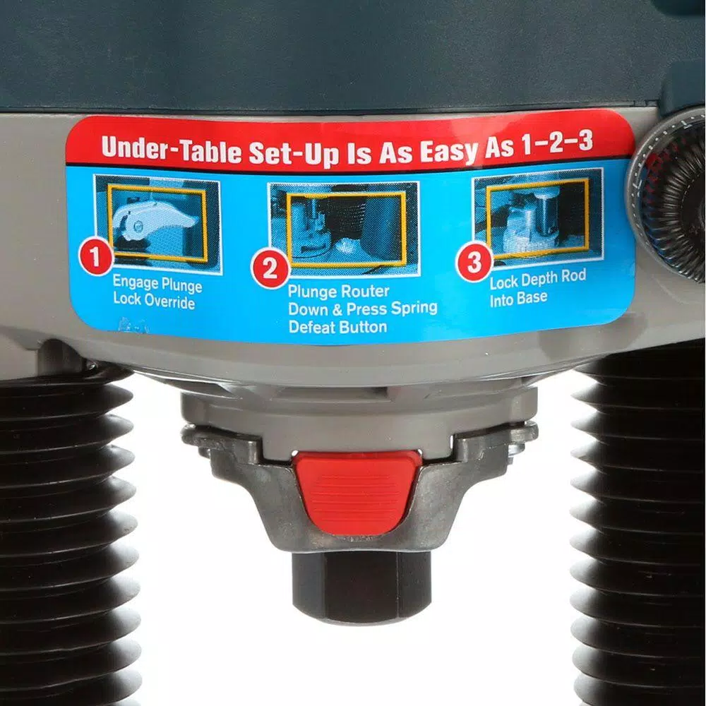 Bosch 15 Amp 3-1/2 in. Corded Variable Speed Plunge Router with Dust Collection