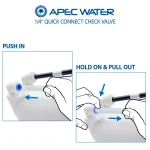 APEC Water Systems 1/4 in. Quick Connect Check Valve for APEC Reverse Osmosis Water Filtration Systems thumbnail 3