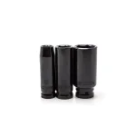 Husky 1/2 in. Drive Metric Deep Impact Socket Set, 13-Piece thumbnail 2