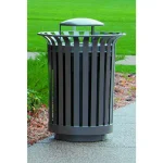 Ultra Play Lexington 36 Gal. Outdoor Trash Receptacle with Ash Urn Lid and Liner thumbnail 3