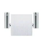 MODONA Oval Toilet Paper Holder with Stainless Steel Roller in Polished Chrome thumbnail 4