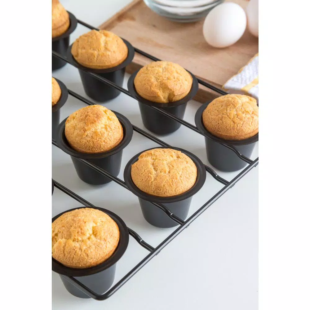 Fox Run Non-Stick Mini Popover Pan, 12-Cup Carbon Steel Bakeware
