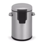 Innovaze Stainless Steel Round Step-On Trash Can Set, 8 Gal. and 1.3 Gal. Fingerprint Resistant thumbnail 6