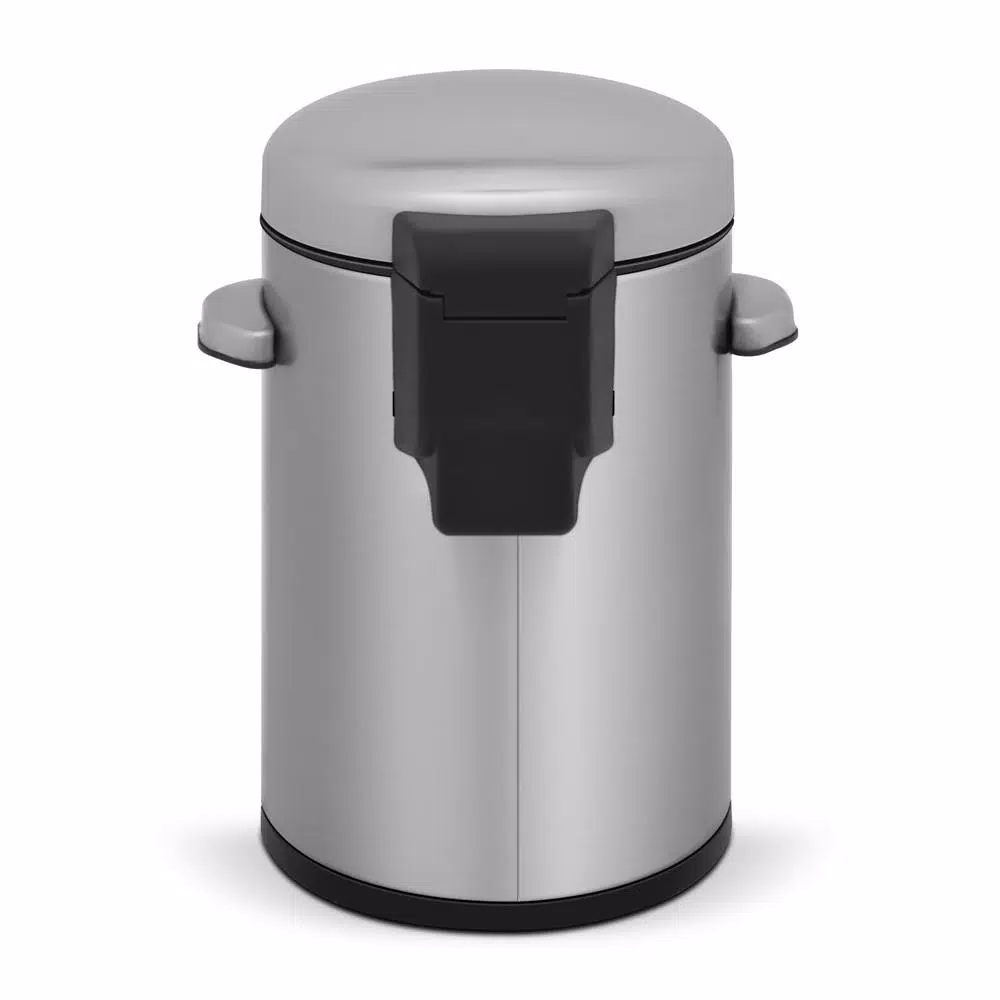 Innovaze Stainless Steel Round Step-On Trash Can Set, 8 Gal. and 1.3 Gal. Fingerprint Resistant