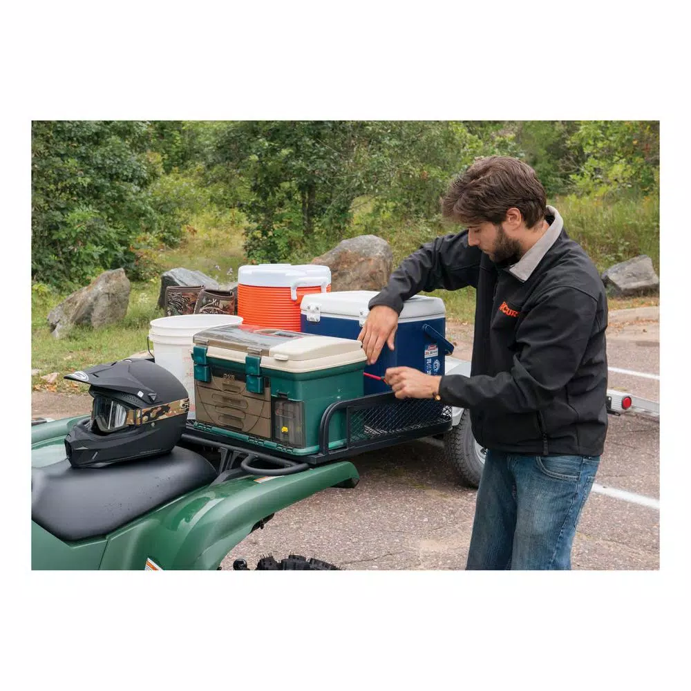 CURT Universal ATV Cargo Carrier, 41" x 26" Steel Mesh Storage Rack