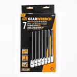 GearWrench 3/8 in. Drive Long Length Hex Bit SAE Socket Set, 7-Piece thumbnail 7