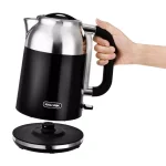 Kalorik Retro 1.7L Electric Kettle, 7-Cup Cordless Water Boiler, Black thumbnail 3