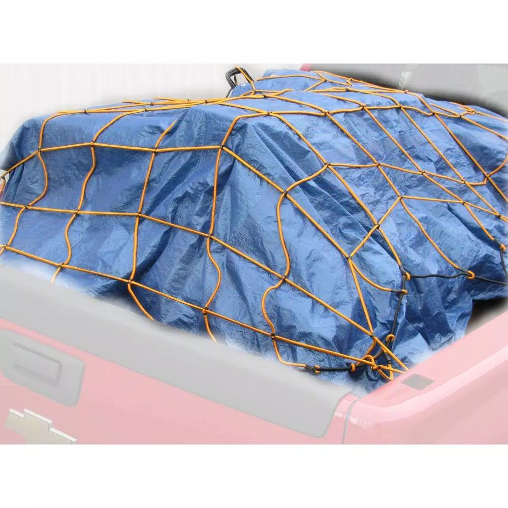 HitchMate StretchWeb 4 ft. x 6 ft. Heavy-Duty Cargo Net with 12 Moveable Hooks