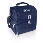 ONIVA Pranzo Seattle Seahawks Navy Insulated Lunch Bag with Cutlery Set thumbnail 1