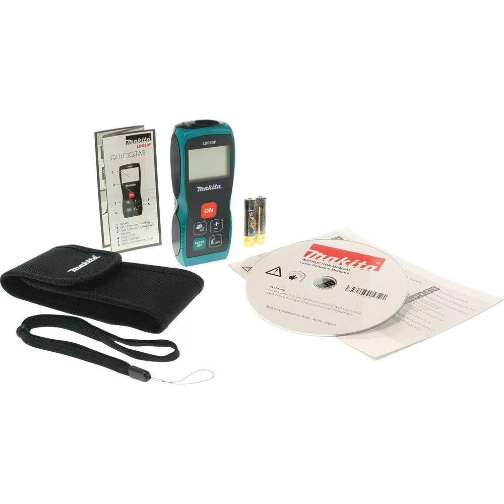 Makita LD050P 164 ft. Laser Distance Measure with IP54 Rating
