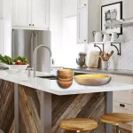 Kauri Design Large Mango Wood Fruit Bowl - Olive Green & Rustic Wood Decorative Serving Bowl thumbnail 4