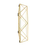 Umbra Prisma Wall Mirror, Clear Brass Metal Frame, Modern Accent Mirror thumbnail 4