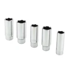 Powerbuilt 3/8 in. Drive Spark Plug Socket Set, 5-Piece Chrome Vanadium thumbnail 1