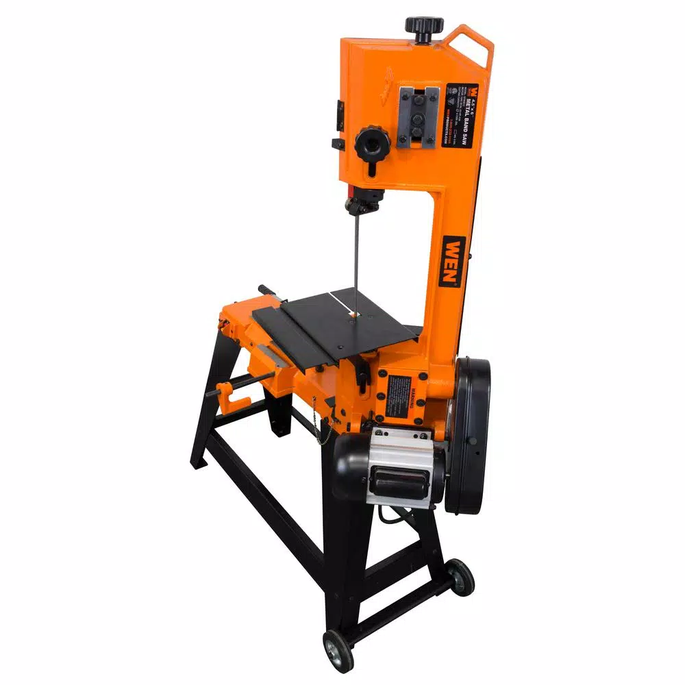 WEN 4.6 Amp Metal-Cutting Band Saw with Stand, 4 in. x 6 in. Capacity, Variable Speed