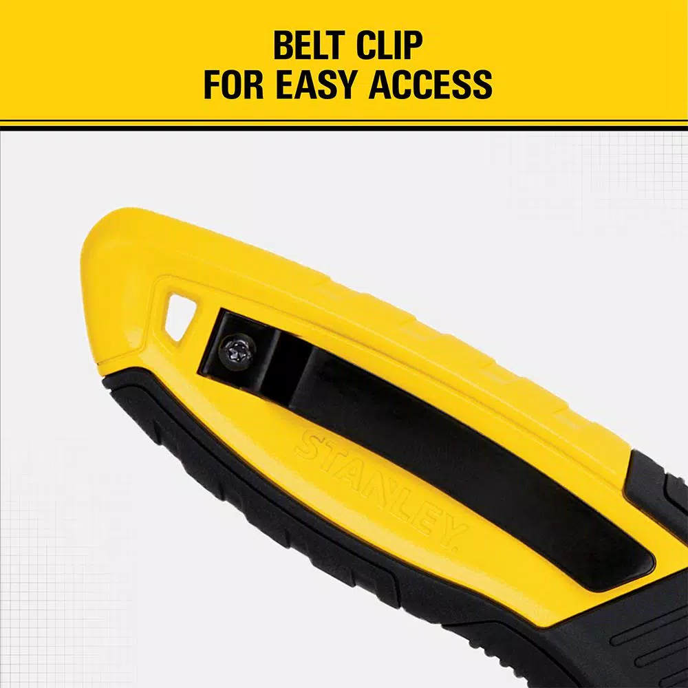 Stanley Control-Grip Retractable Utility Knife with Belt Clip