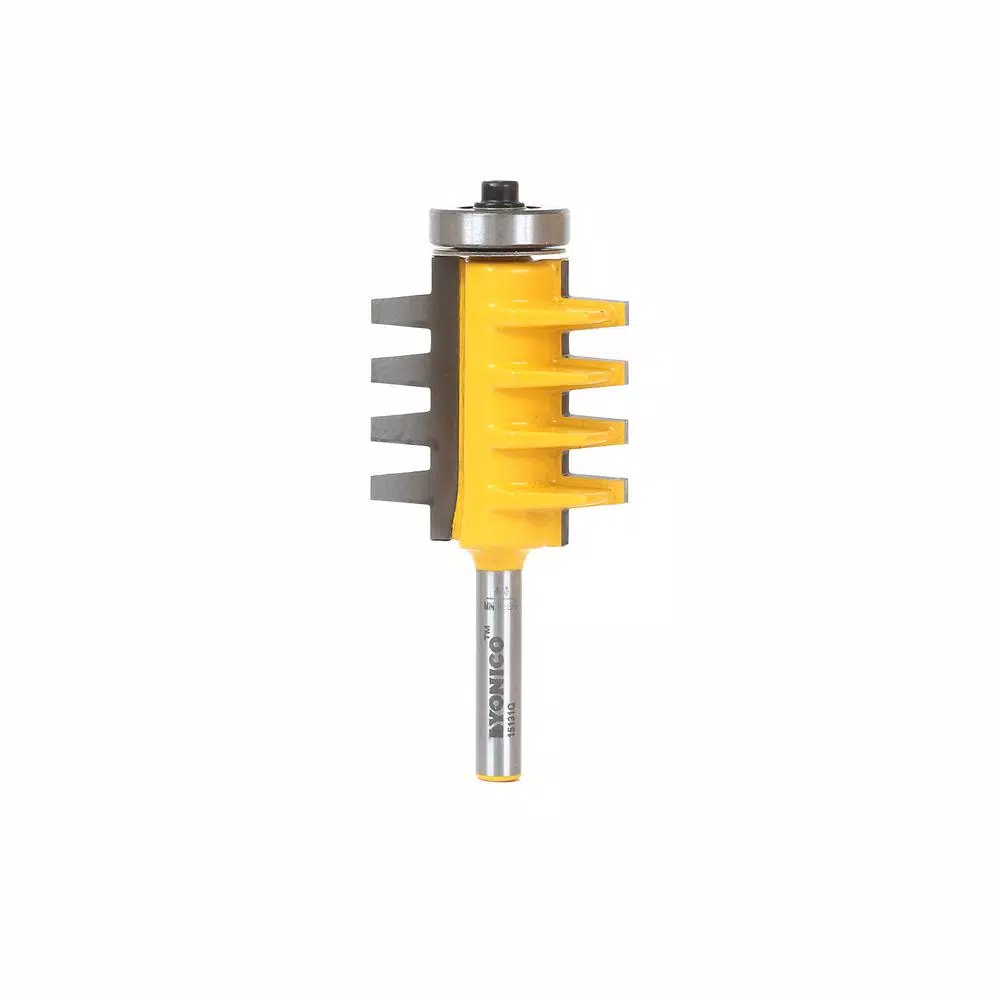 Yonico 1-1/4 in. Carbide Tipped Finger Joint Router Bit, 1/4 in. Shank