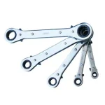 Apollo Metric Ratcheting Wrench Set, 5-Piece Heat Treated Chrome Plated Hand Tool Set thumbnail 3