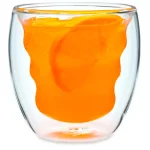 Ozeri Curva Artisan Series 8 oz. Double Wall Borosilicate Glass Tumblers, Set of 4 thumbnail 7